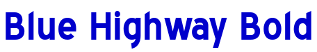 Blue Highway Bold フォント